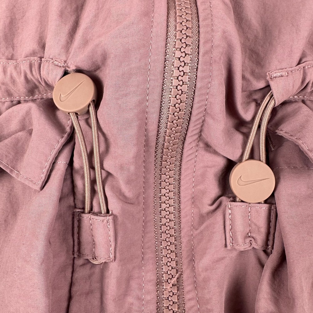 Nike Sportswear Everything Woven Jacket Full Zip Hooded Pink Womens Large L - Picture 5 of 11